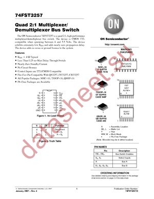 74FST3257DTR2G datasheet  